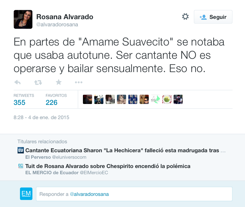 elmercioec's tweet image. Puede que tenga razón, pero este no era el mejor momento para decirlo. 😓
Se aprovechan del dolor ajeno. 🙊
QDEP Sharon