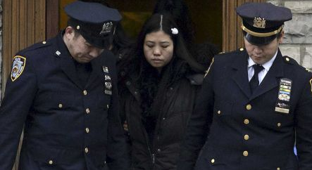 Wenjian Liu's wife Pei Xia Chen face says it all