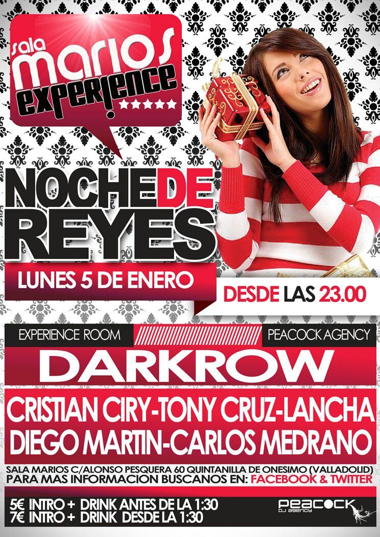 SalaMarios_V's tweet photo. Hoy Domingo publicamos el último ganador de 1 entrada para Noche De Reyes con DARKROW!

RT y GANA, así de fácil http://t.co/TAyI6awb3K