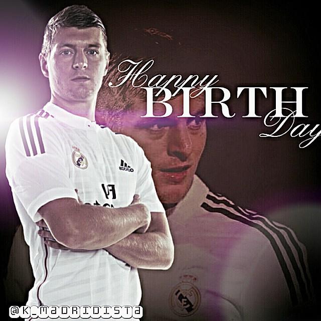 Happy Birthday to Toni kroos who turns 25 today .   .      