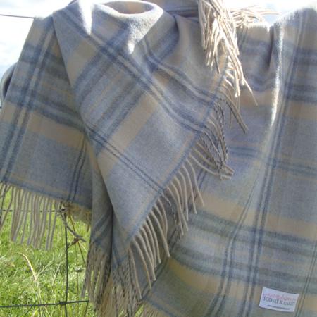 madescotland's tweet image. Keep the January chills away with a new Heather Check Blue Merino Wool Blanket: madefromscotland.com/Heather-Check-…