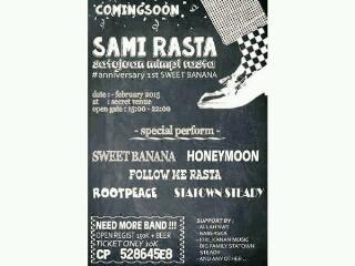 Proudly Present SAMI RASTA #1anniversary "Scaturday soul" feb/15 w/ @Naturalmyska @ScaturdaySoul @followmeerasta