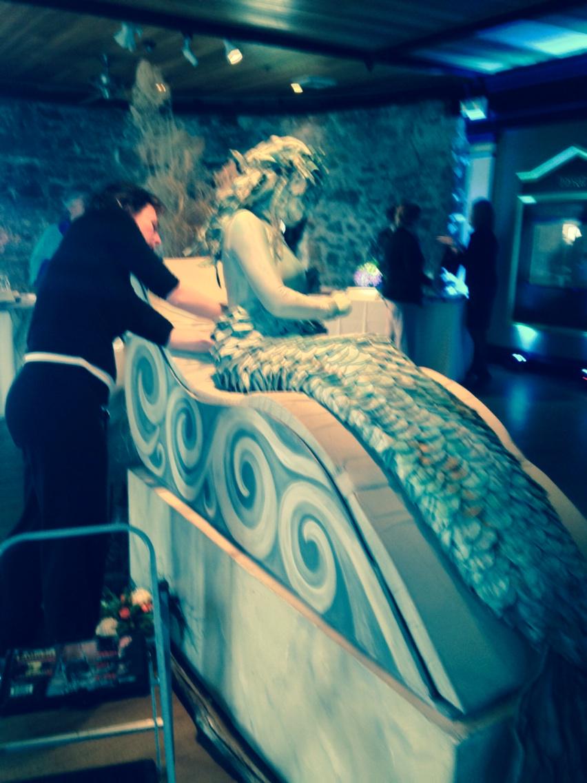 SCountyMuseum's tweet photo. The mermaid arrives at the Bridal Fair' http://t.co/BMb94niycG