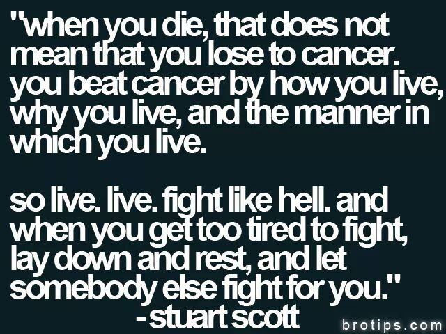 RIP to the legendary Stuart Scott. This quote gives us chills.