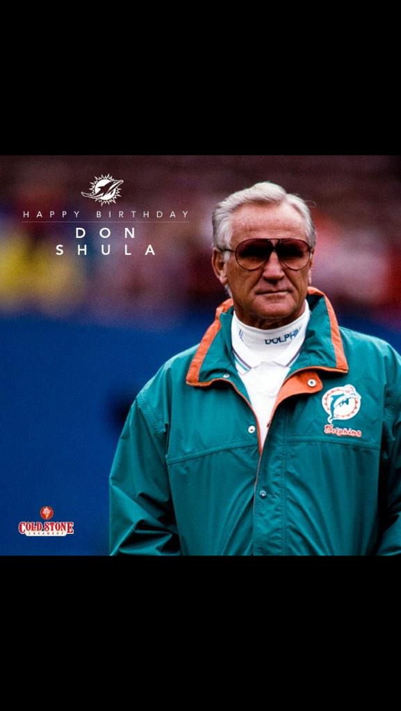 Happy Birthday, Don Shula!!  