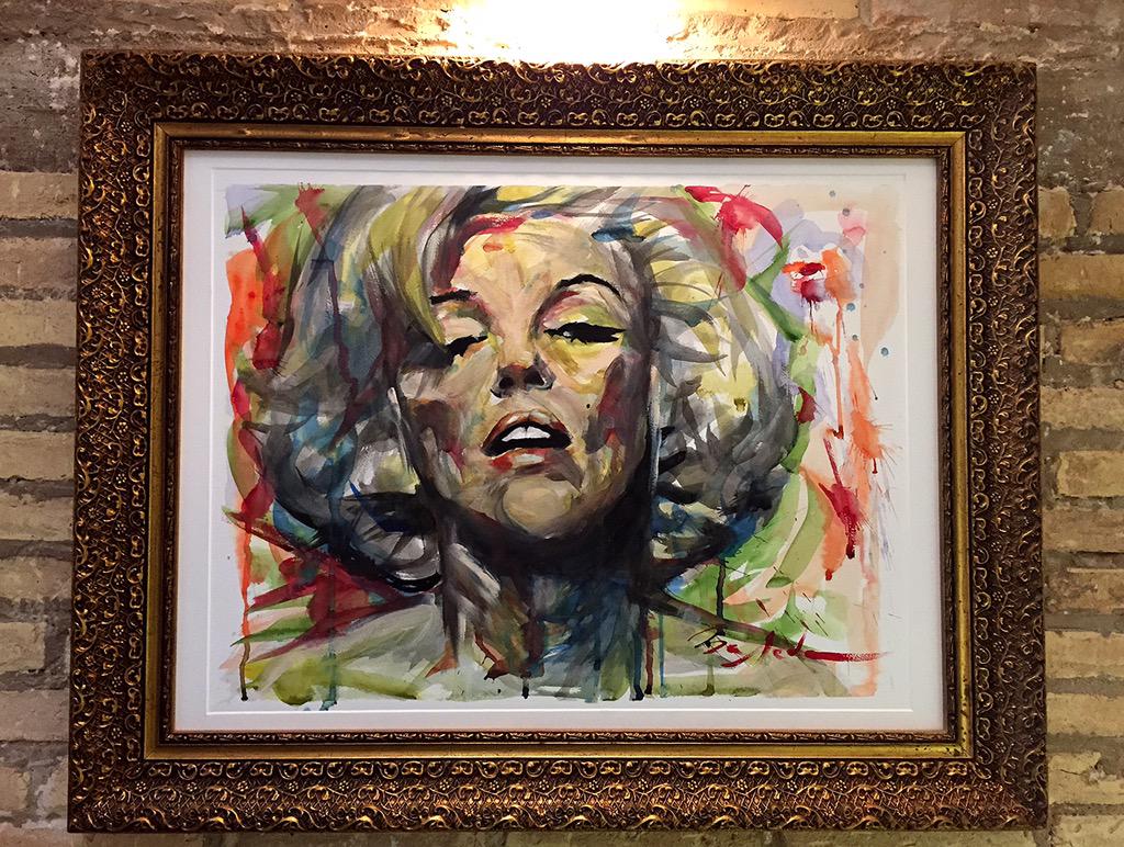 Arrancare en twitter con una pintura que adoro. Tinta China, acrílico y acuarela