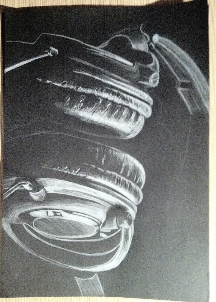 Fairly rough sketch of headphones! What do you guys think?!
