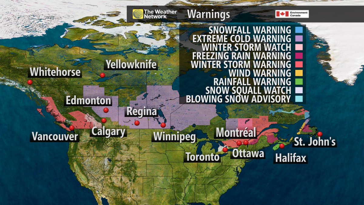 weathernetwork's tweet photo. Warnings/Watches for 9 out of 10 provinces. See what alerts are in your area: http://t.co/YZT2dLMTUk http://t.co/fpHNfgJ1MG