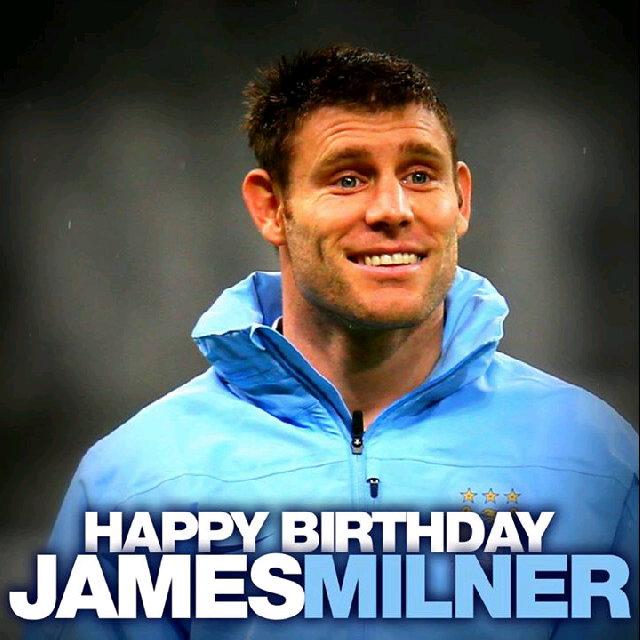 Happy Birthday James Milner ! Gelandang asal Inggris ini kini telah berusia 29 tahun :) One James Milner 