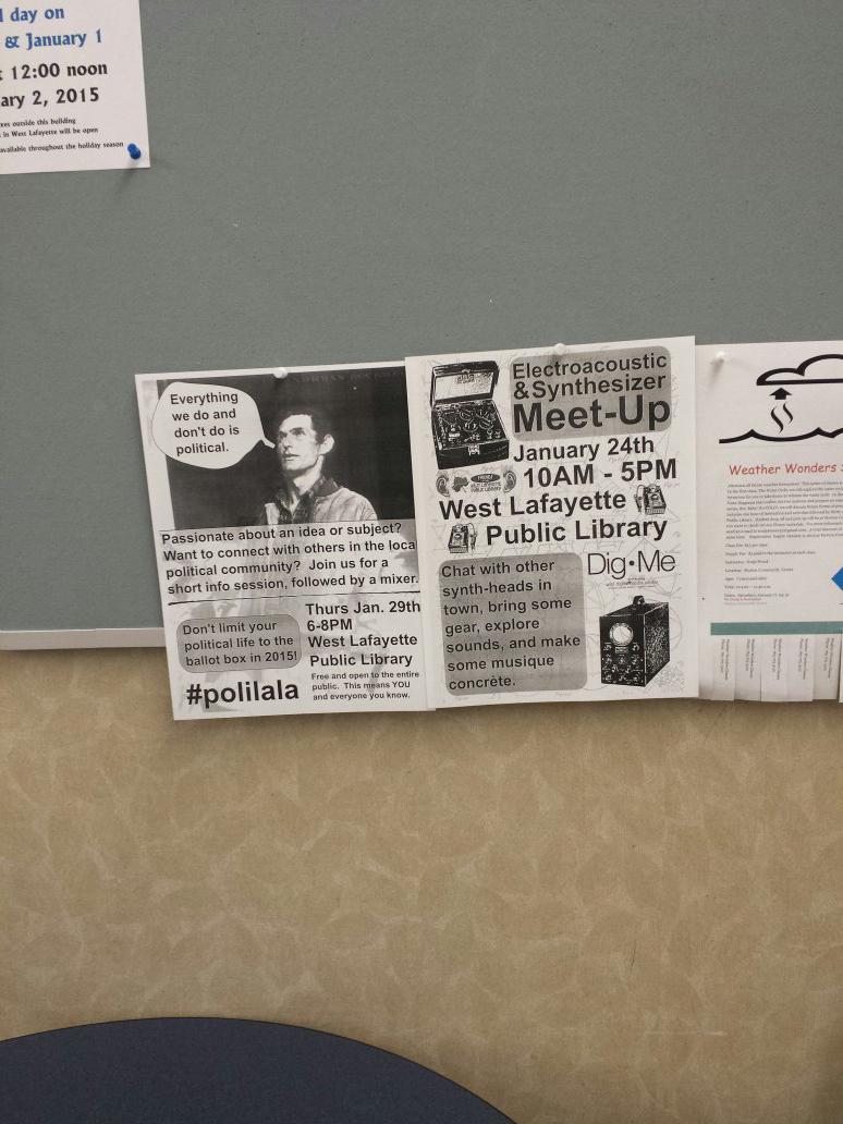 baielala's tweet photo. Great lineup in January @wlpl. Politics and synths. 29th and 24th respectively. #polilala #synthlala #noiselala http://t.co/YnGyddLjs8