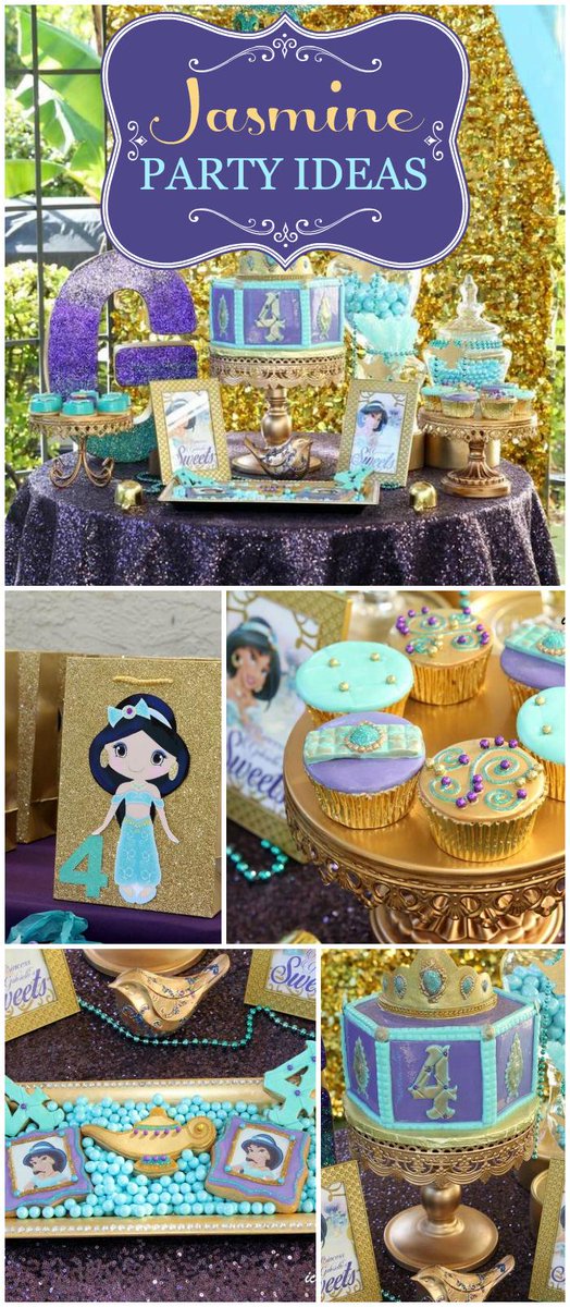 catchmyparty's tweet photo. A stunning Princess Jasmine birthday party in purple, gold &amp; blue with amazing decorations!
http://t.co/f6CYyu0EAm http://t.co/5CXbz25Zrn