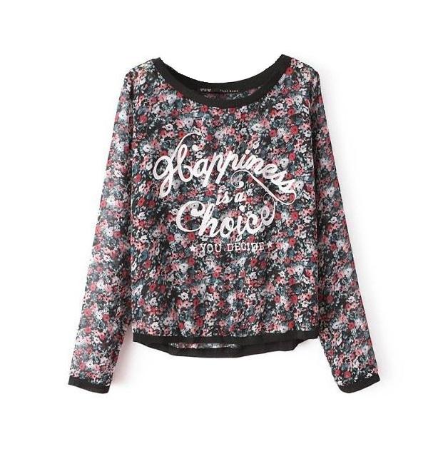 Style2Wear's tweet image. Nu verkrijgbaar, shirt/ top "Happiness is a Choice"! style2wear.nl