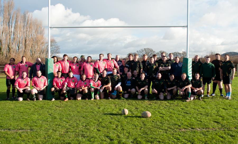 MartockRugby's tweet photo. The 2 teams before Billys Birthday Bash on the 27th Dec http://t.co/FnQCN3C5Ui