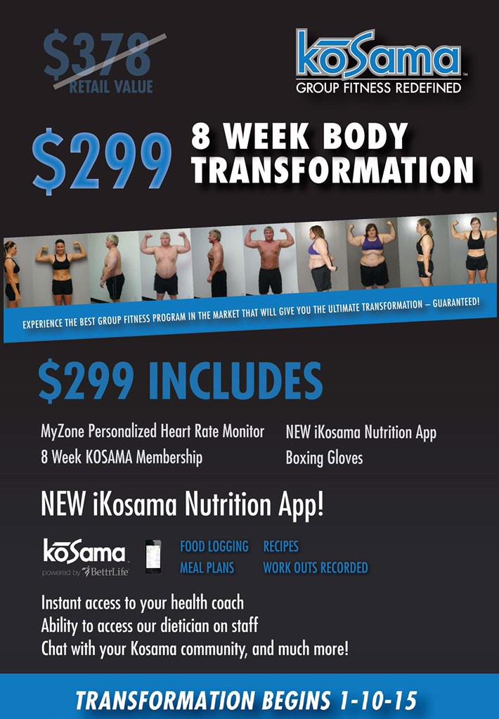 January 10th! Are you in??? #KOSAMA #groupfitness #totalbodytransformation #fitness #overlandpark #kansas #fatloss