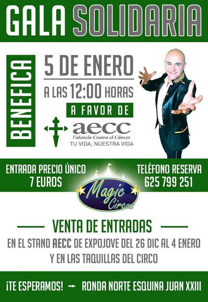 circovalencia's tweet photo. @JCF_Valencia #fallerasolidario venid al circo por una buena causa #todosconaecc #lahoramagica342 #valencia http://t.co/UeFYzbDP9m