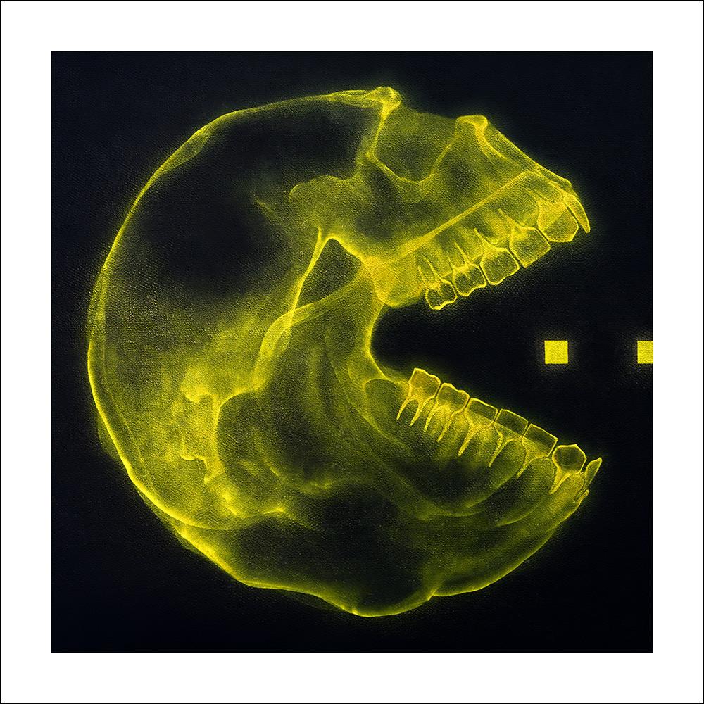 MylesHuntArt's tweet image. &apos;The Consumer&apos; print – SHOK-1 buff.ly/1xqfLlO LOLZ. @theSHOK1 #art #videogamefun #PacMan