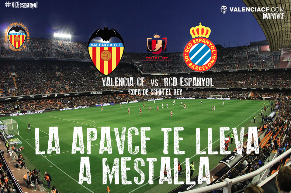 apavcf's tweet photo. El APAVCF sortea 6 entradas para partido #Copa #VCF - ESPANYOL Solo tienes que seguirnos y hacer RT para concursar http://t.co/9jjlSZgZxq
