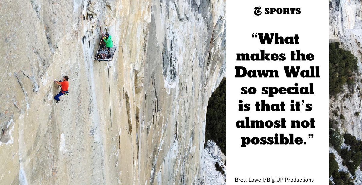 NYTSports's tweet photo. “If they get it completed, it will be the hardest completed rock climb in the world.” http://t.co/lW8HsyeZaF http://t.co/0PibCSojhk