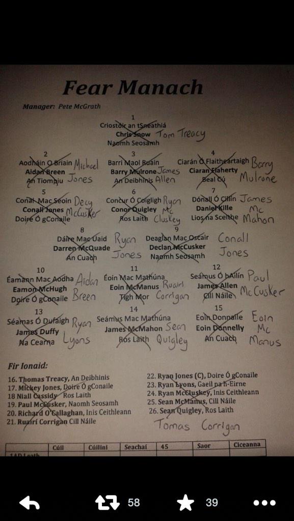 You must be proud of this <a href="/BarryLenihan/">Barry Lenihan</a> #dummyteams #GAA #McKennaCup