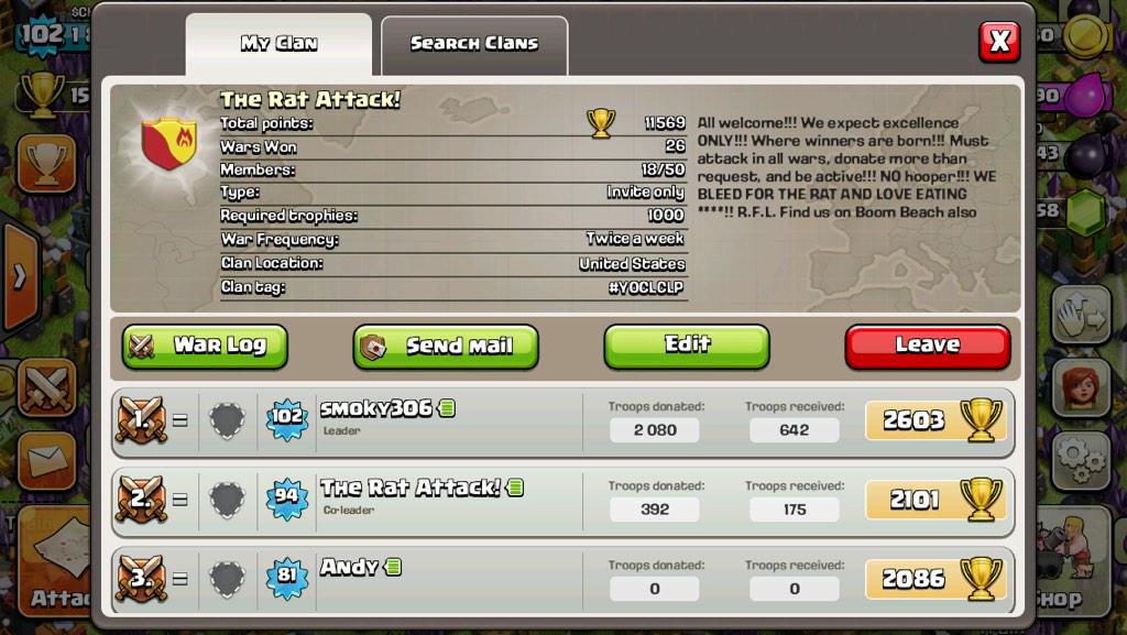 ratsattack's tweet image. Our clash and boom #ClashOfClans #BoomBeach #join #now #rats