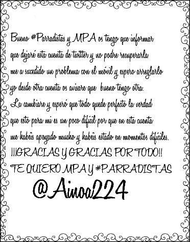 Ainoa224's tweet photo. #PARRADISTAS Y @MARIAPARRADOVOZ DIFUNDIR! http://t.co/ySHzU1RaO2
