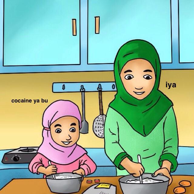  Gambar  Kartun Memasak  Di Dapur Desainrumahid com