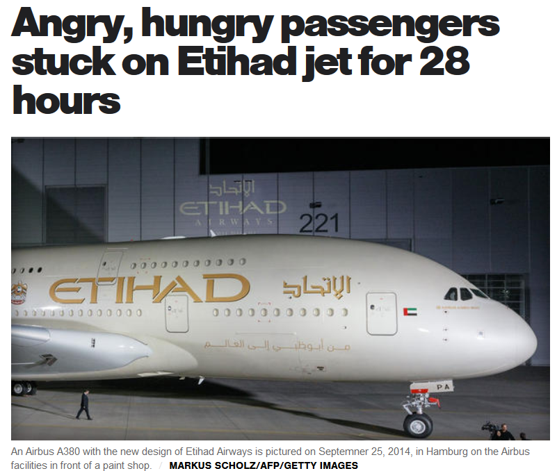 LoyaltyLobby's tweet photo. Etihad held passenger hostage for more than 12 hours due to fog in Abu Dhabi. http://t.co/H8sjE8WcZp http://t.co/MsC45UsjAy