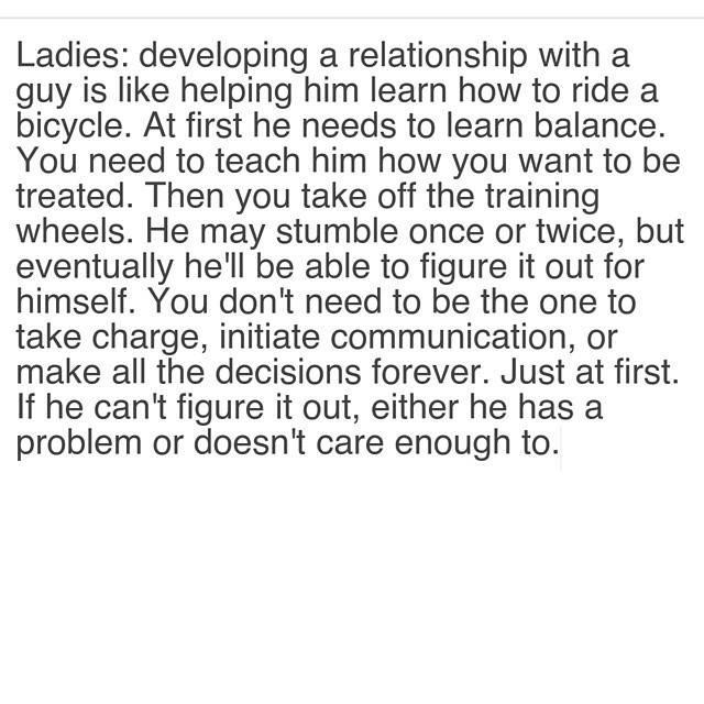 #datingadvice courtesy of Steve Ward!