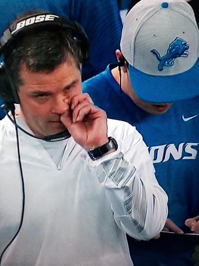 TheNflRef's tweet photo. But he was digging for a playoff win http://t.co/3rzPSrWS7H