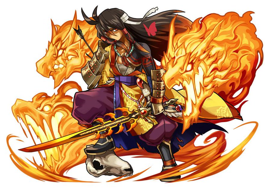 パズドラ ヤマトタケル の究極進化イラスト完成版と武器擬人化シリーズ 正宗 のイラストが公開 スマホアプリライフ