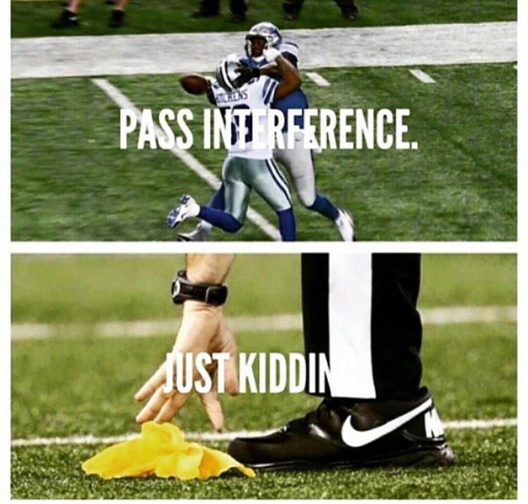 philimena's tweet image. So real... #passinterference #jk