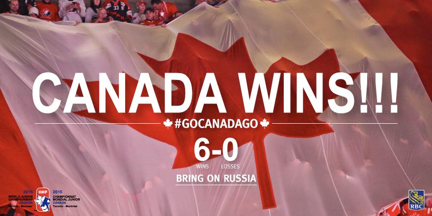 On to the final! The @HC_Men are 60 minutes away from their #WJC2015 gold medal #someday!