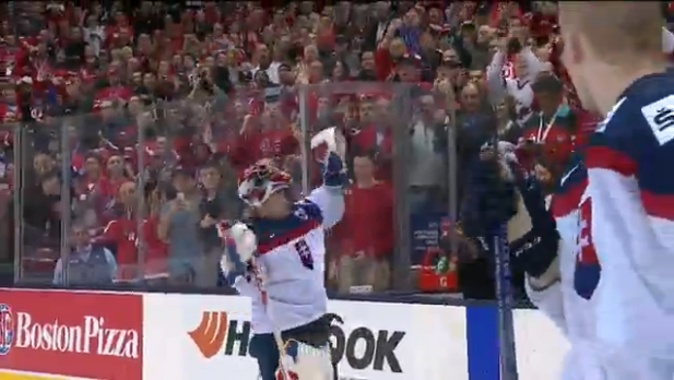 morggirhiny's tweet photo. “@AshySkates: Standing ovation for Godla. This is why I love Canadians. #Classy #CANvsSLO http://t.co/lnYv6tqPEw” but i cried for the MVP