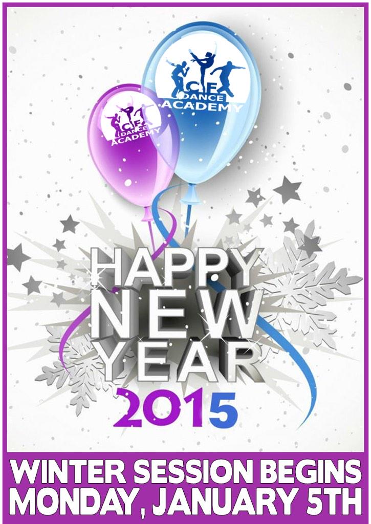 CFDanceAcademy's tweet photo. Happy New Year dancers! Winter Session starts tomorrow! Schedule available online now. #cfdanceacademy #winter2015 http://t.co/pS9iCaXPZ6