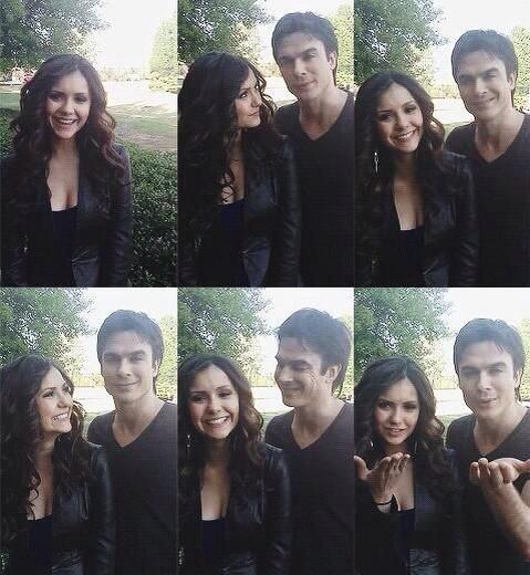 Nina Dobrev and Ian Somerhalder