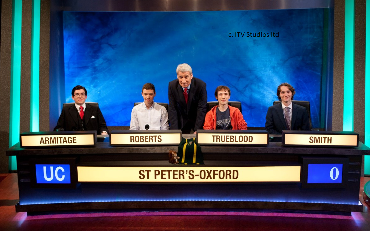 SPC_Oxford's tweet photo. Watch University Challenge tonight on BBC2 at 20.00 to see @SPC_Oxford take on @Selwyn1882. Good luck to the team! http://t.co/Eqryqk3SUh