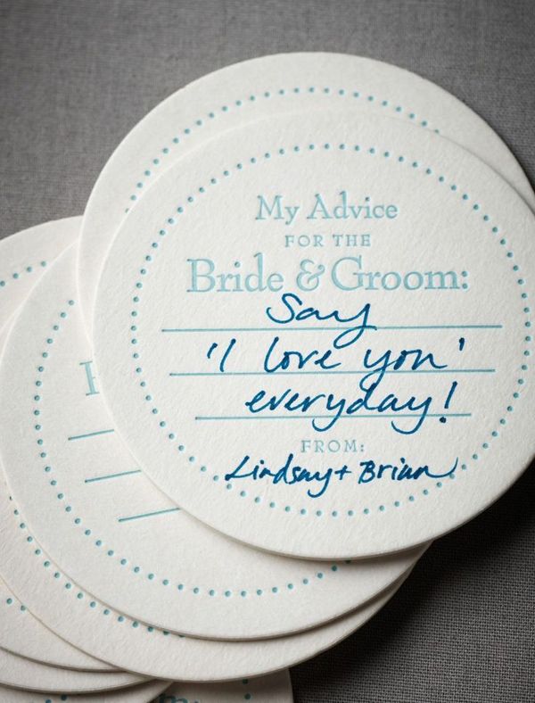 A little advice from your friends... Cute #wedding ideas