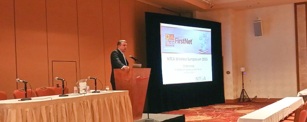 FirstNetGov's tweet photo. .@TJPublicSafety on #FirstNet @NTCAconnect #buildwireless "Hope you have same passion for #publicsafety broadband" http://t.co/TtEn7gOapq