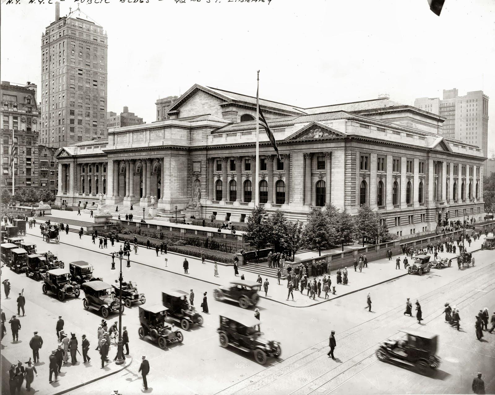 Check Out What New York Public Library Looked Like  in 1915 