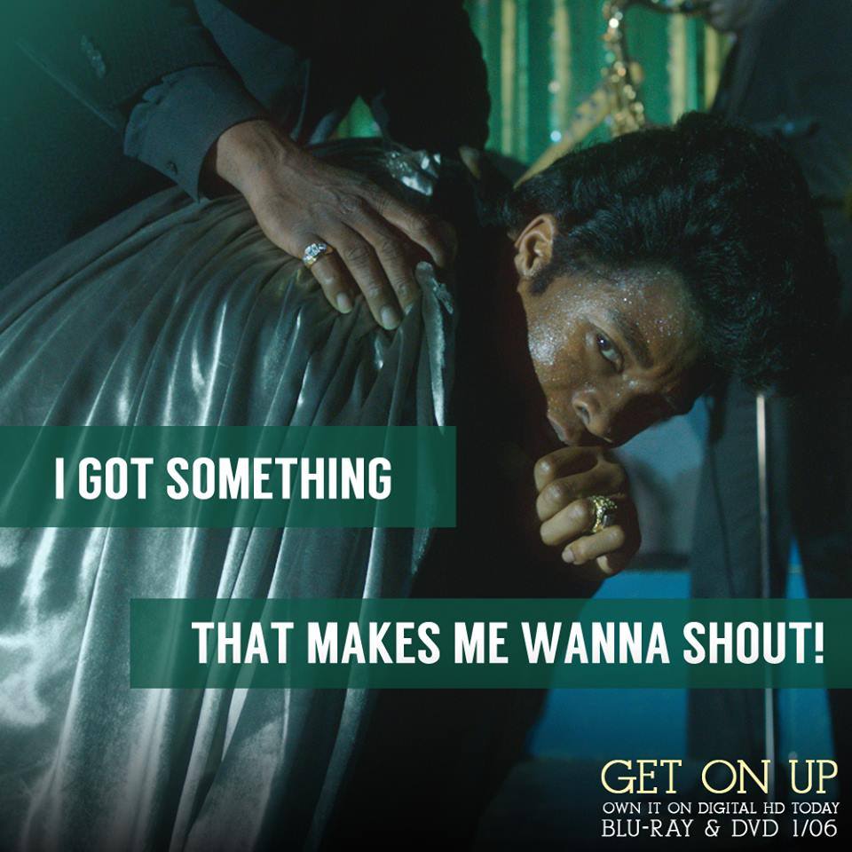 I've got soul and I'm superbad. Chadwick Boesman stars as James Brown in #GetOnUp - on Blu-ray &amp; DVD TOMORROW!