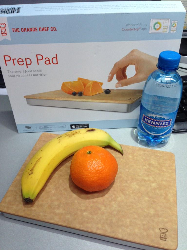 NESTLE_DAT's tweet photo. We got our #PrepPad this morning and @daniellekhoury analyzed her morning snack! Starting the year healthy :) http://t.co/rS6gjf3Sne