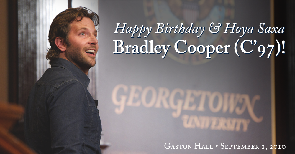 Happy Birthday & to alumnus Bradley Cooper (C\97)! 