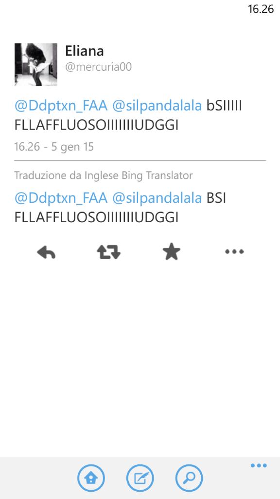 Ddptxn_FAA's tweet photo. @mercuria00 @silpandalala nemmeno Bing ha compreso la strana lingua di Eliana.... Sta sera ve le mando in chat auuaha http://t.co/DTmj6tV6YR