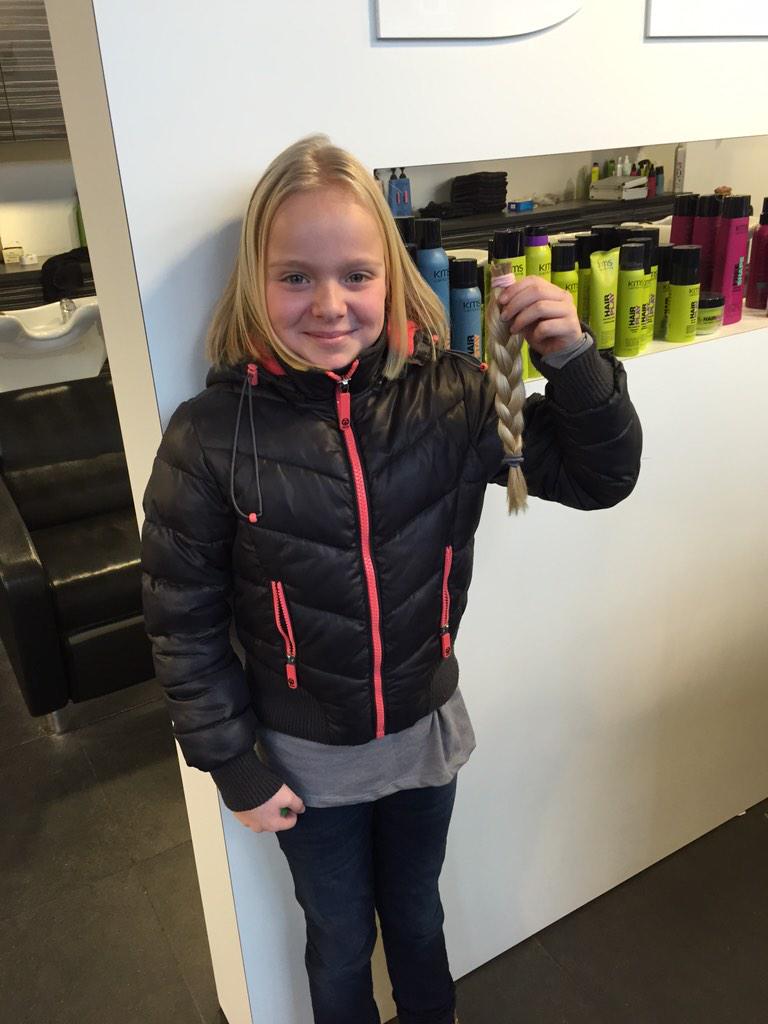Stoere Fleur heeft 25CM haar gedoneerd voor de @Haarwensen #topper #thanks #vleuterweide #leidscherijn