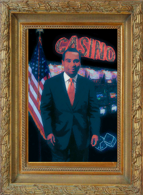 marytufts's tweet image. Massachusetts Governor Deval Patrick's portrait revealed today.