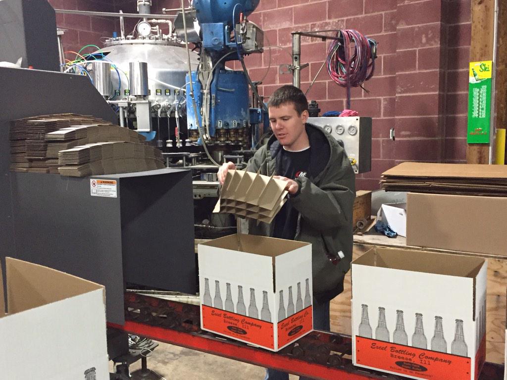 <a href="/JJenningsRacing/">Justin Jennings</a> helping make boxes @MySkiSoda in Breeze, IL today. What is everyone else up to?