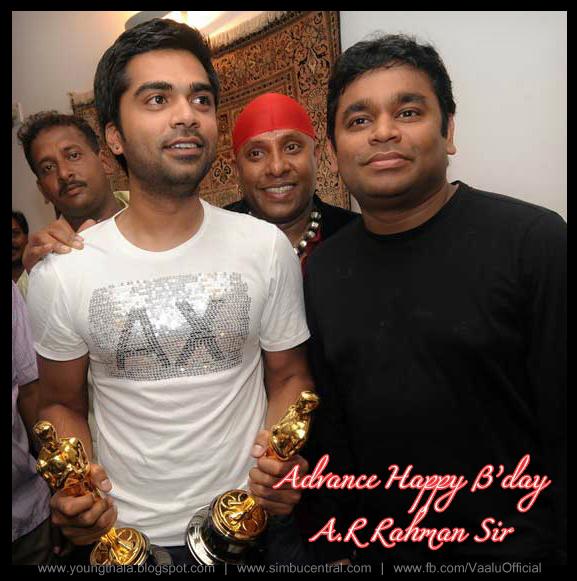 Few Hours More!! Advance Happy Birthday A.R Rahman Sir!! :)            