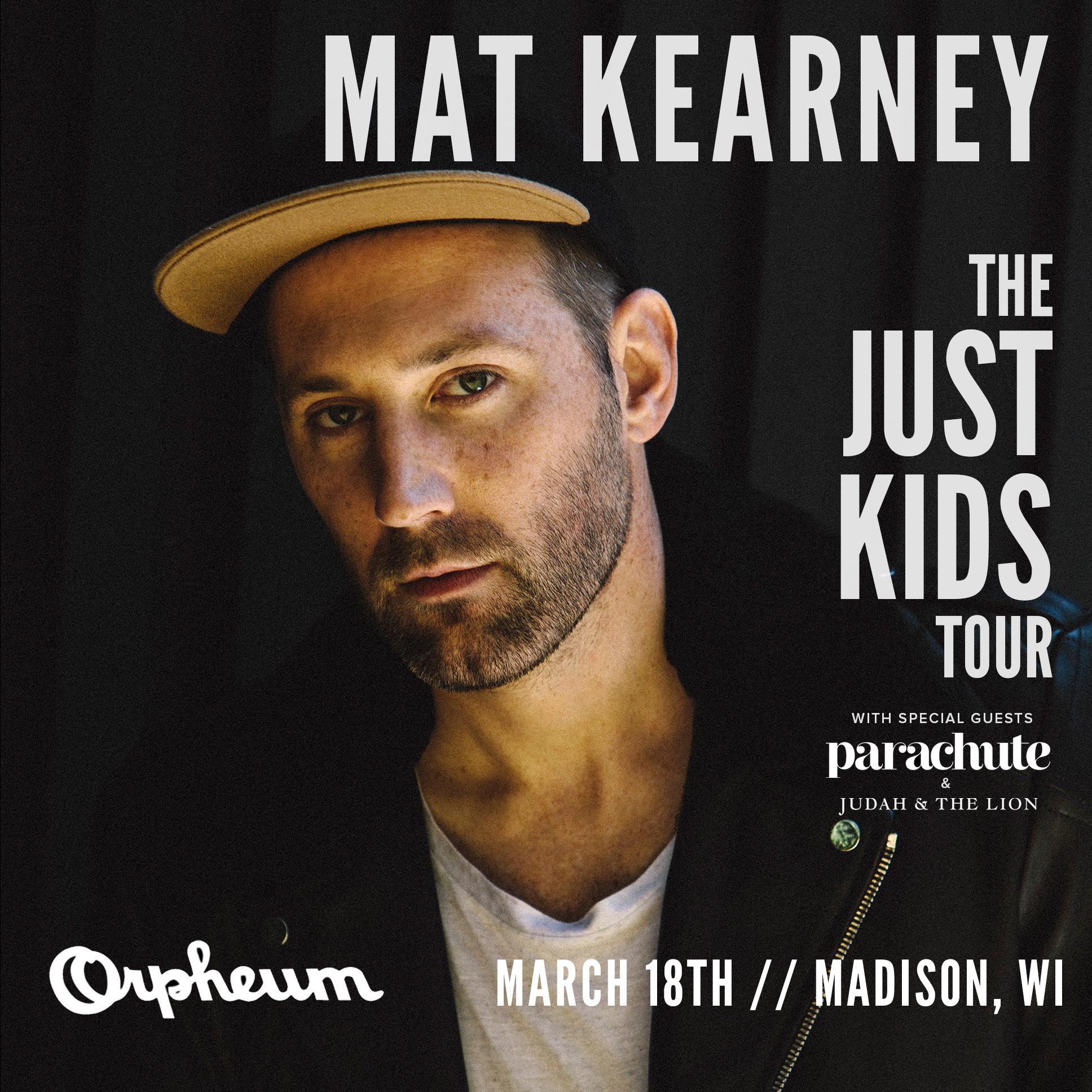 Mat Kearney On Twitter Just Added 3 18 At Orpheummadison In