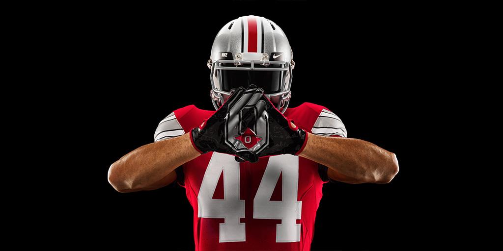 OhioStAthletics's tweet photo. Tradition, reinvented. The Buckeyes will compete for an eighth national title in @usnikefootball Mach Speed uniforms. http://t.co/u6Yl8BcZdK