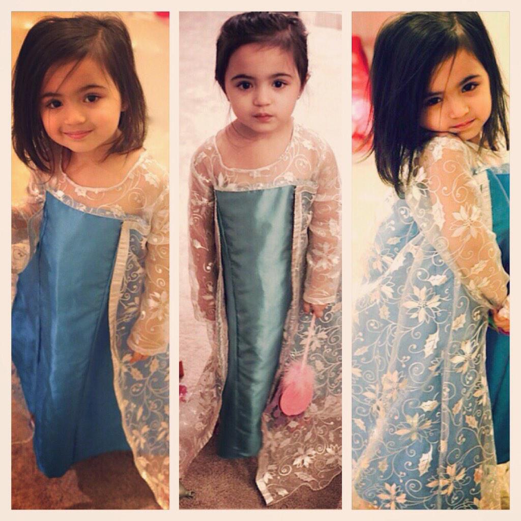 We've found a niche 😊 #littleposer #princess dress resized at #thesewingcorner #dubaitailor